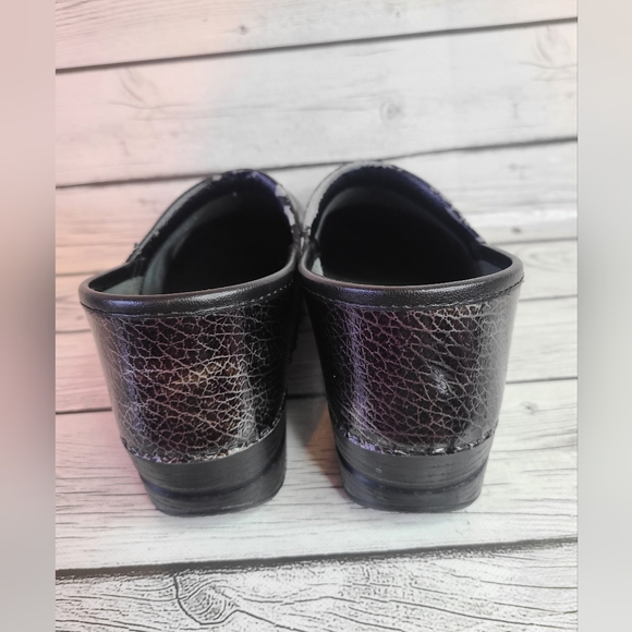 Dansko Leather Clogs Gold And Black Sz 41 - Picture 4 of 5